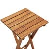vidaXL Plant Stand Brown Solid Acacia Wood 11.8x11.8x26.4 in Foldable