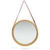 vidaXL Wall Mirror Gold and brown