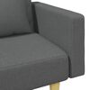 vidaXL Sofa Bed Dark grey Fabric (100% polyester), wood, plastic 2-seater