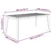 vidaXL Garden Dining Set Brown Solid Acacia Wood with an Oiled Finish