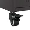vidaXL TV Cabinet Black Cold-rolled steel Medium TV Cabinet