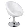 vidaXL Bar Stool Set of 2 White Faux Leather, Steel Medium