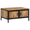 vidaXL Coffee Table 31.5"x19.7"x15.7" Solid Rough Wood Mango