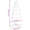vidaXL Wooden Christmas Tree Natural wood Solid pine wood Medium
