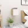 vidaXL Bedside Cabinet White and Sonoma Oak Engineered Wood