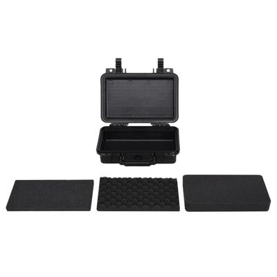 vidaXL Portable Flight Case Black 11.8"x8.7"x3.9" PP