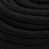 vidaXL Work Rope Black 0.79 " 82.0 ' Polyester