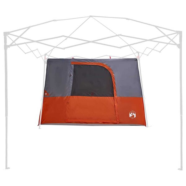 vidaXL Inner Tent Grey and Orange 110.24 x 86.61 x 69.29 in Taffeta