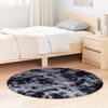 vidaXL Shaggy Rug Dark Grey 100% Polyester 47.2 x 47.2 in Non-slip