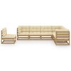 vidaXL Garden Lounge Set Honey Brown Solid Pinewood Medium Modular