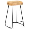 vidaXL Bar Chair Set of 2 Brown and Black