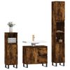 vidaXL Bathroom Furniture Set Smoked Oak Engineered wood, iron Large
