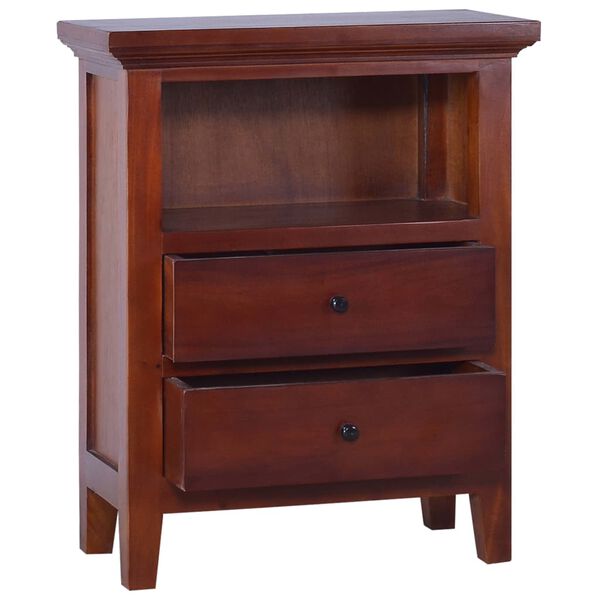 vidaXL Side Cabinet Classical Brown 23.6"x11.8"x29.5" Solid Mahogany Wood
