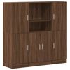 vidaXL Kitchen Cabinet Set Brown Oak Engineered wood Kitchen Cabinet Set