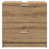 vidaXL Bathroom Cabinet with Door Artisan Oak 23.23 x 14.57 x 23.23 in