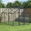 vidaXL Aviary Anthracite Aluminum Large Durable Aviary Rectangular