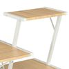 vidaXL Desk White and Oak