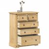 vidaXL Chest of Drawers Honey wax