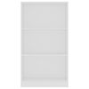 vidaXL Book Cabinet White Engineered wood Medium Book Cabinet