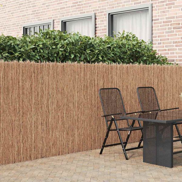 vidaXL Brushwood Fence Brown 236.22 x 59.06 in Brushwood