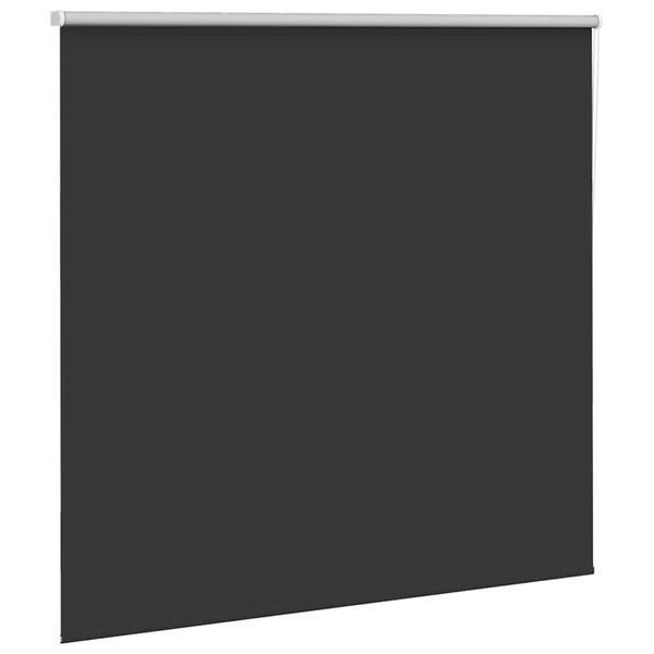 vidaXL Roller Blind Black 100% Polyester, Aluminum 61x51 in