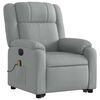 vidaXL Electric Stand Up Massage Recliner Chair Light Grey