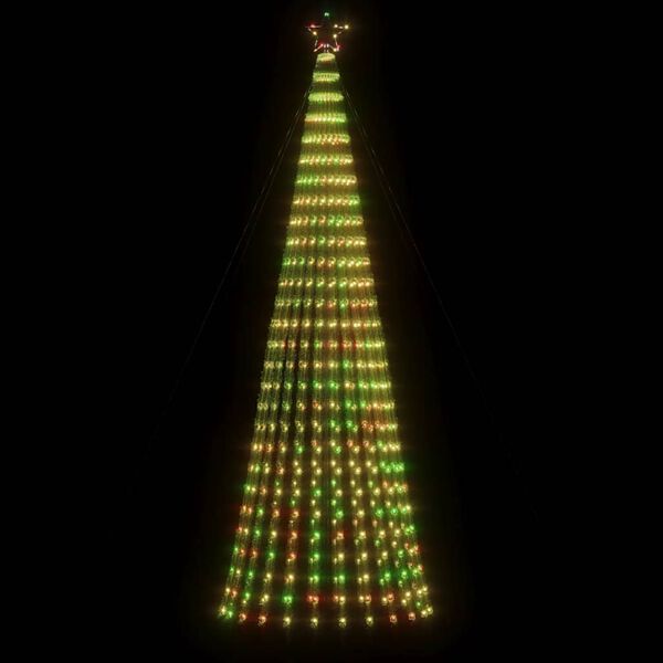 vidaXL LED Christmas Tree 688 LEDs Colorful 118.1"