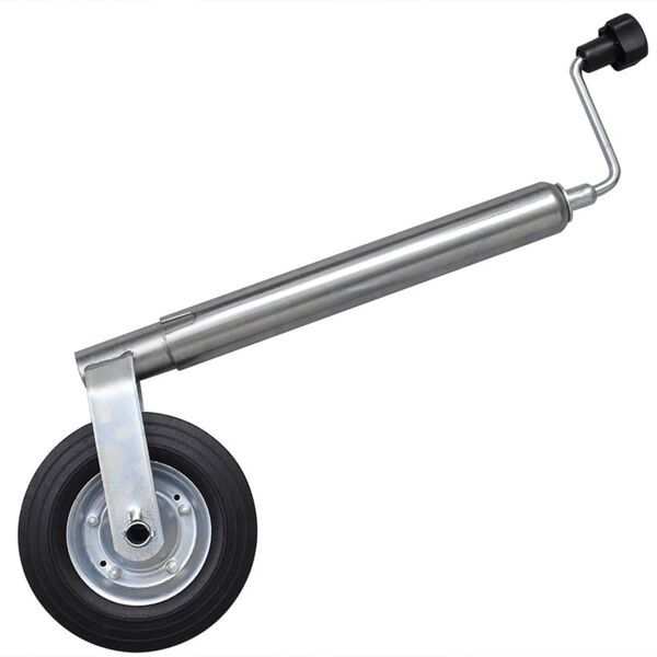 vidaXL Jockey Wheel 1.89 " with 1 Split Clamp and Wheel Chocks