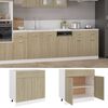 vidaXL Drawer Bottom Cabinet Sonoma Oak Engineered Wood Medium