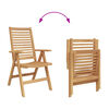 vidaXL Garden Chairs 2 pcs Brown 52 x 64.5 x 108 cm Solid Acacia wood