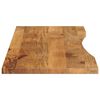 vidaXL Desk Top Natural wood Solid rough mango wood 63 x 19.7 in