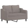 vidaXL Sofa Set Taupe Fabric (100% polyester), metal, textilene, plywood