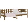 vidaXL Day Bed Honey Brown Solid Pine Wood Single