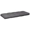 vidaXL Pallet Cushion Anthracite 100% polyester, Hollow fiber