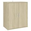 vidaXL Shoe Cabinet Sonoma oak Engineered wood Compact