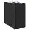 vidaXL Garden Side Table Black
