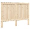 vidaXL Bed Frame Natural wood Solid pine wood 55.1x78.7 in Bed Frame
