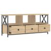 vidaXL TV Cabinet Sonoma Oak Engineered Wood, Iron Medium TV Cabinet