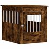 vidaXL Dog Crate Furniture Smoked Oak Engineered wood, steel