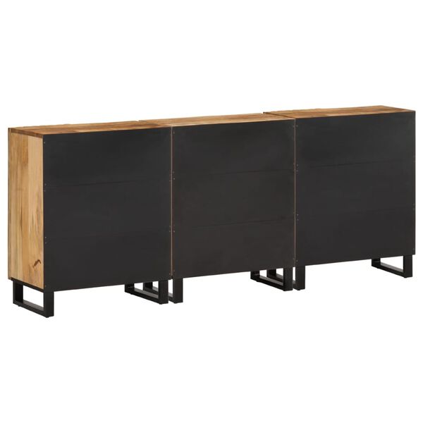 vidaXL Sideboard Brown Solid Mango Wood Medium Sideboard Rectangular