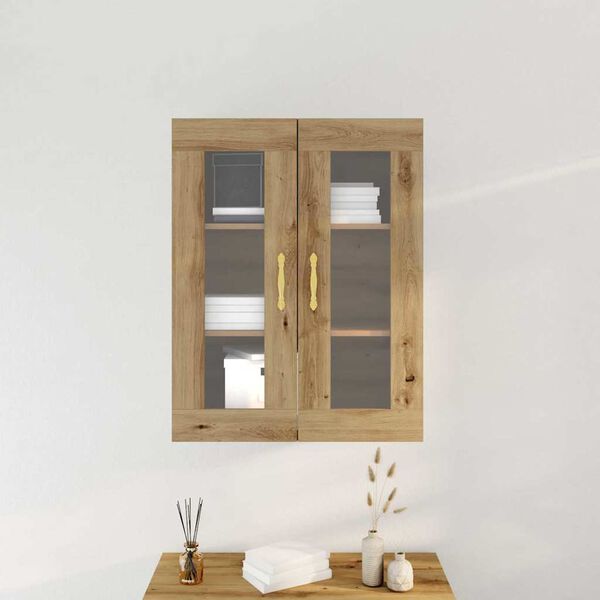 vidaXL Wall Cabinet Wall-mounted Artisan Oak 27.36 x 13.39 x 35.43 in