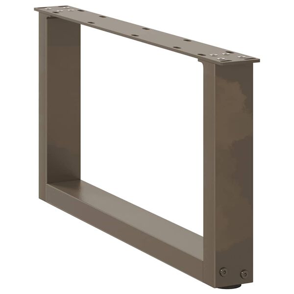 vidaXL Coffee Table Leg Set of 2 Natural steel Powder-coated steel