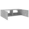 vidaXL TV Wall Cabinet Concrete Gray Engineered Wood Medium