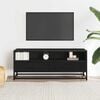 vidaXL TV Cabinet Black Engineered wood and metal Medium TV Cabinet