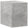 vidaXL Slim Storage Cabinet Concrete Gray 11.8"x16.7"x88.6" Engineered Wood