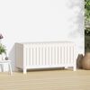vidaXL Garden Storage Box White Solid Pine Wood Large Garden Storage Box