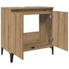 vidaXL Sink Cabinet Artisan Oak Engineered Wood, Metal