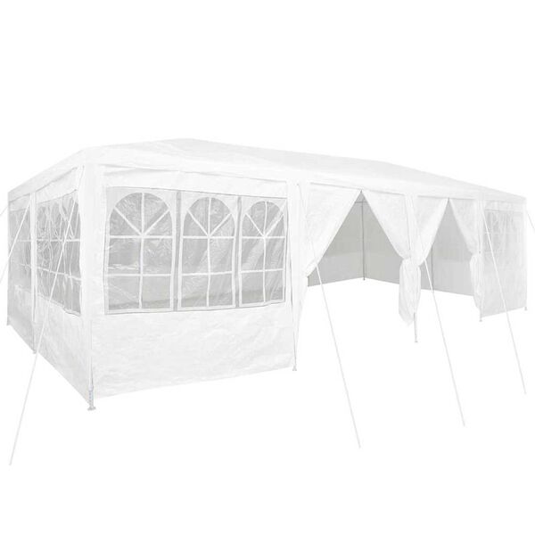 vidaXL Party Tent White 800 x 400 x 266 cm Polyester and Steel
