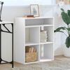 vidaXL Book Cabinet White Engineered Wood 26 x 12 x 31.5 in Book Cabinet