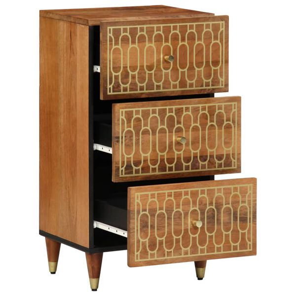 vidaXL Side Cabinet Honey brown Solid mango wood with engineered wood